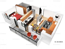 Apartament de vânzare 2 camere în Iasi, Cug