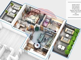 Penthouse de vânzare 3 camere în Sibiu, Hipodrom 4