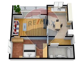 Apartament de vânzare 2 camere în Sibiu, Hipodrom 4