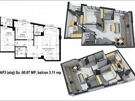Apartament de vânzare 3 camere în Suceava, George Enescu