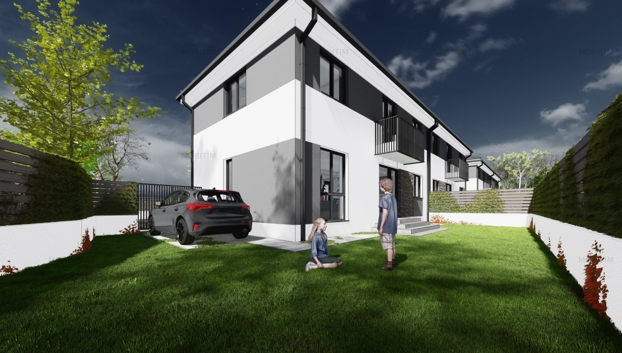 Ansamblu de case de vanzare Floresti zona Tauti cu finalizare decembrie 2025