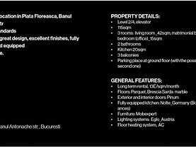 Apartament de închiriat 3 camere, în Bucureşti, zona Floreasca