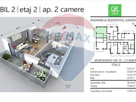 Apartament de vânzare 2 camere în Cluj-Napoca, Borhanci