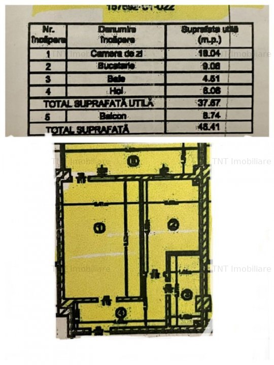 Apartament decomandat 49mp utili la etajul 2 in bloc nou Pacurari - imaginea 1