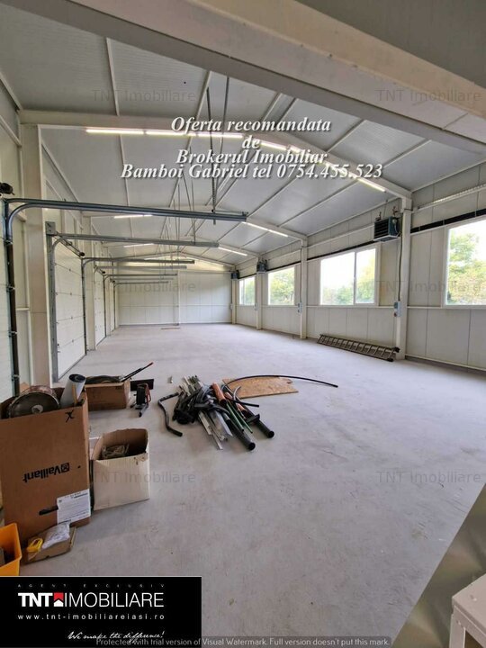 Hala moderna, teren generos, conditii optime, exterior Holboca