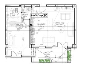 Apartament de vânzare 2 camere în Iasi, Podul de Fier