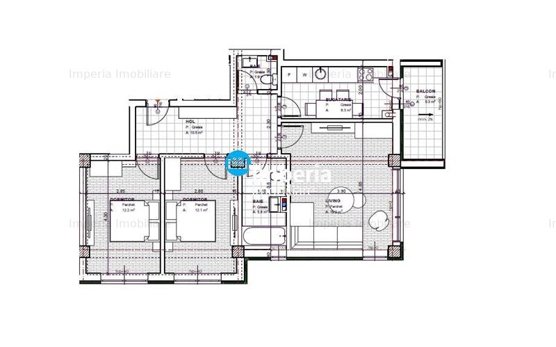 Apartament 3 camere decomandat de vanzare Moara de Vant - imaginea 0 + 1