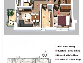 Apartament de vânzare 2 camere, în Otopeni, zona Central