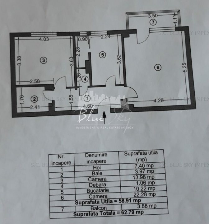 Inel 1 -Apartament 2 camere decomandat ,gaze - imaginea 3