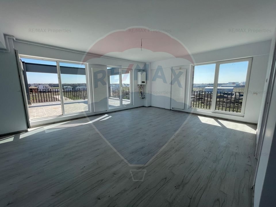 Apartament 2 camere cu terasa spectaculoasa de vanzare in Otopeni