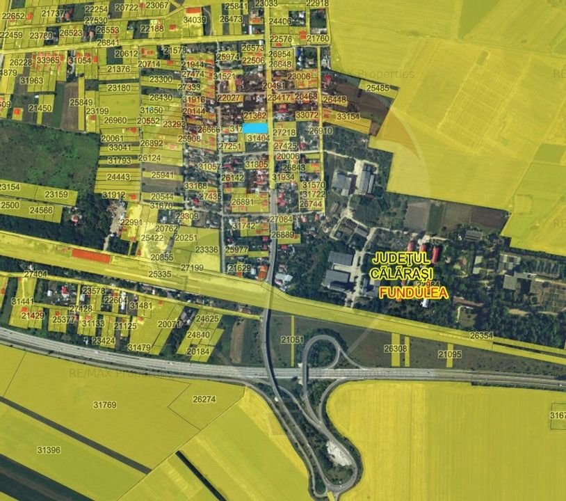 Casa Fundulea - teren 974 mp - Autostrada Soarelui