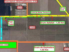 Teren agricol de vânzare, în Constanţa, zona Exterior Nord