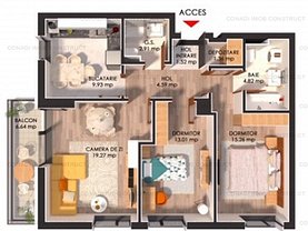 Apartament de vânzare 3 camere, în Bucuresti, zona Pipera
