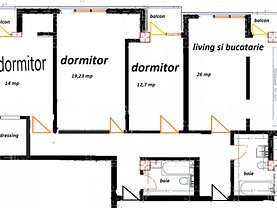 Apartament de vânzare 4 camere în Iasi, Copou