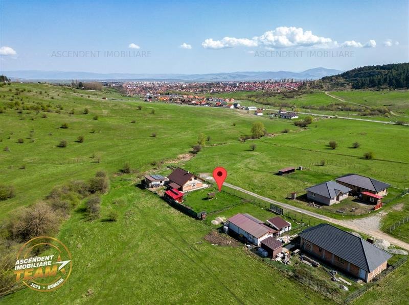 588 mp teren intravilan+casuta solara,vedere panoramica:investitie/rezidenta.