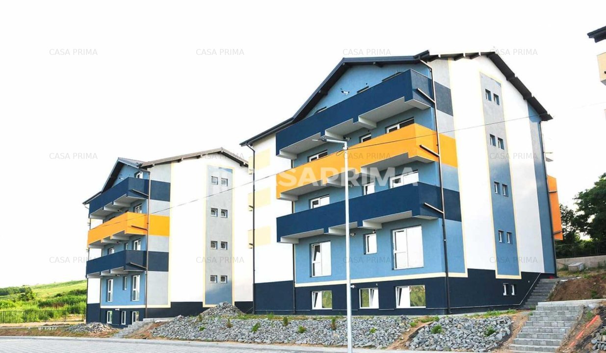 Apartament 1 camera finalizat, 37 mp, 35.000 euro, bloc nou Bucium - imaginea 2