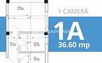 Apartament 1 camera finalizat, 37 mp, 35.000 euro, bloc nou Bucium - imaginea 5