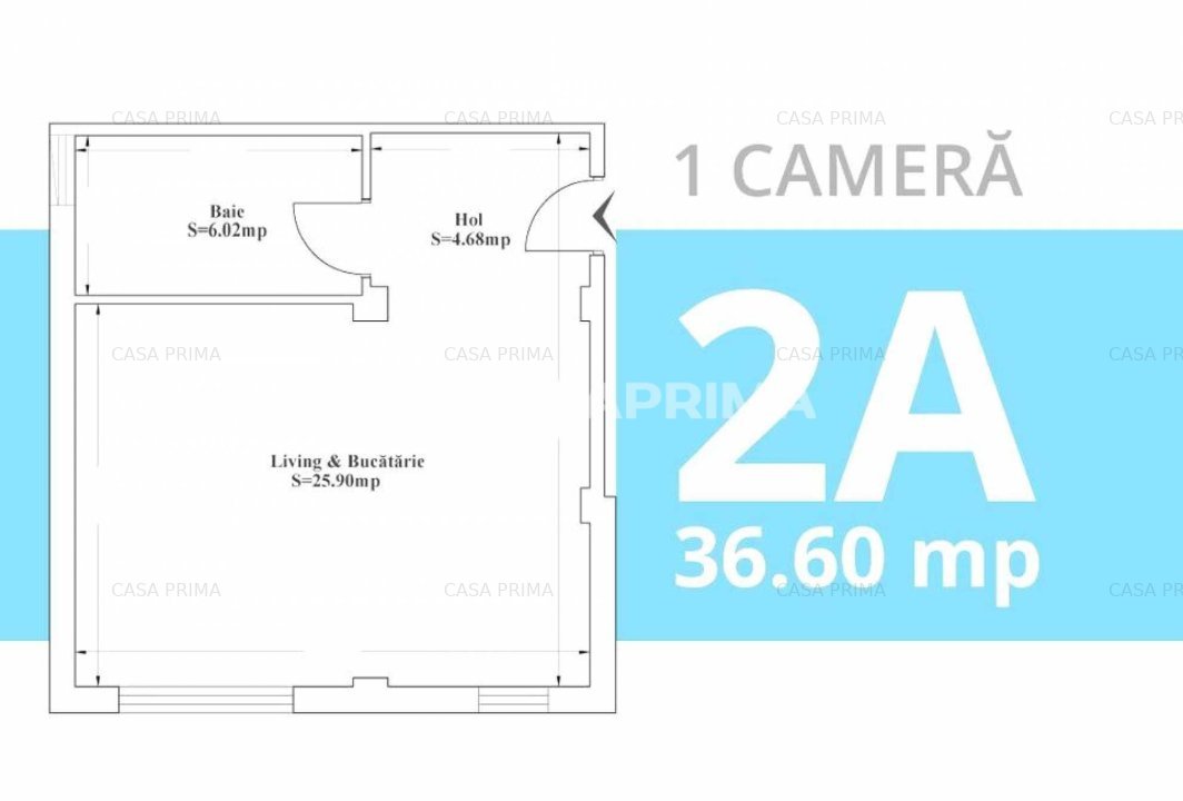 Apartament 1 camera finalizat, 37 mp, baie cu geam, loc de parcare, Bucium - imaginea 9