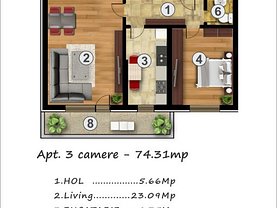 Apartament de vânzare 3 camere, în Bucuresti, zona Rahova