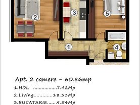 Apartament de vânzare 2 camere, în Bucuresti, zona Rahova