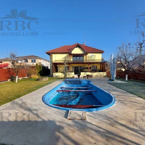 Casa cu piscina si teren 1400 mp in Chinteni - imaginea 1