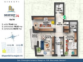 Apartament de vânzare 3 camere, în Bucuresti, zona Straulesti