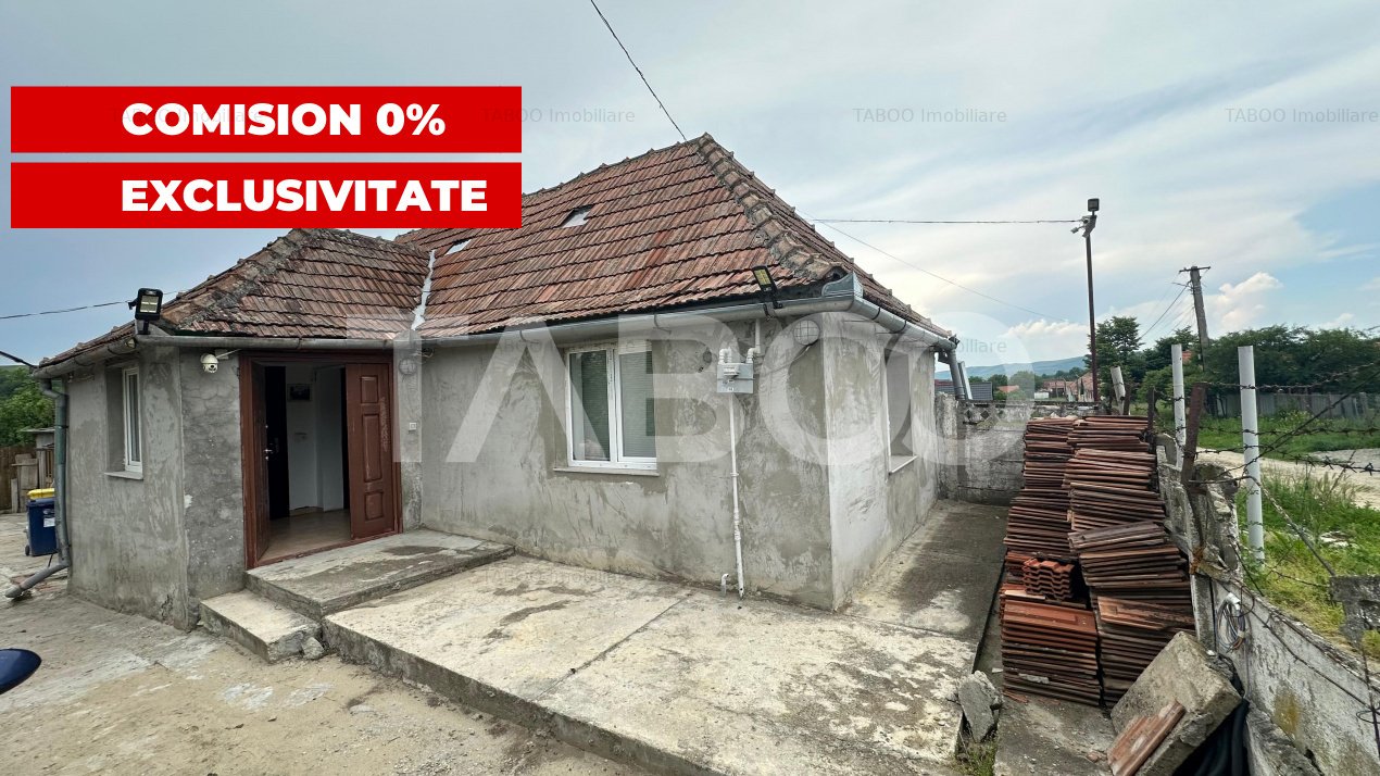 Comision 0% Casa individuala 3 camere teren 4000 mp Rusi Sibiu