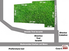 Teren constructii de vânzare, în Iasi, zona Central