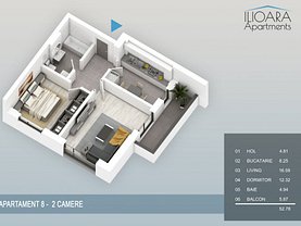 Apartament de vânzare 2 camere, în Bucuresti, zona Camil Ressu