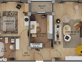 Apartament de vânzare 2 camere, în Craiova, zona Romaneşti