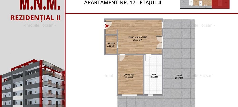 Apartament 2 camere-et 4/5-Zona Tiglina 2 - imaginea 0 + 1