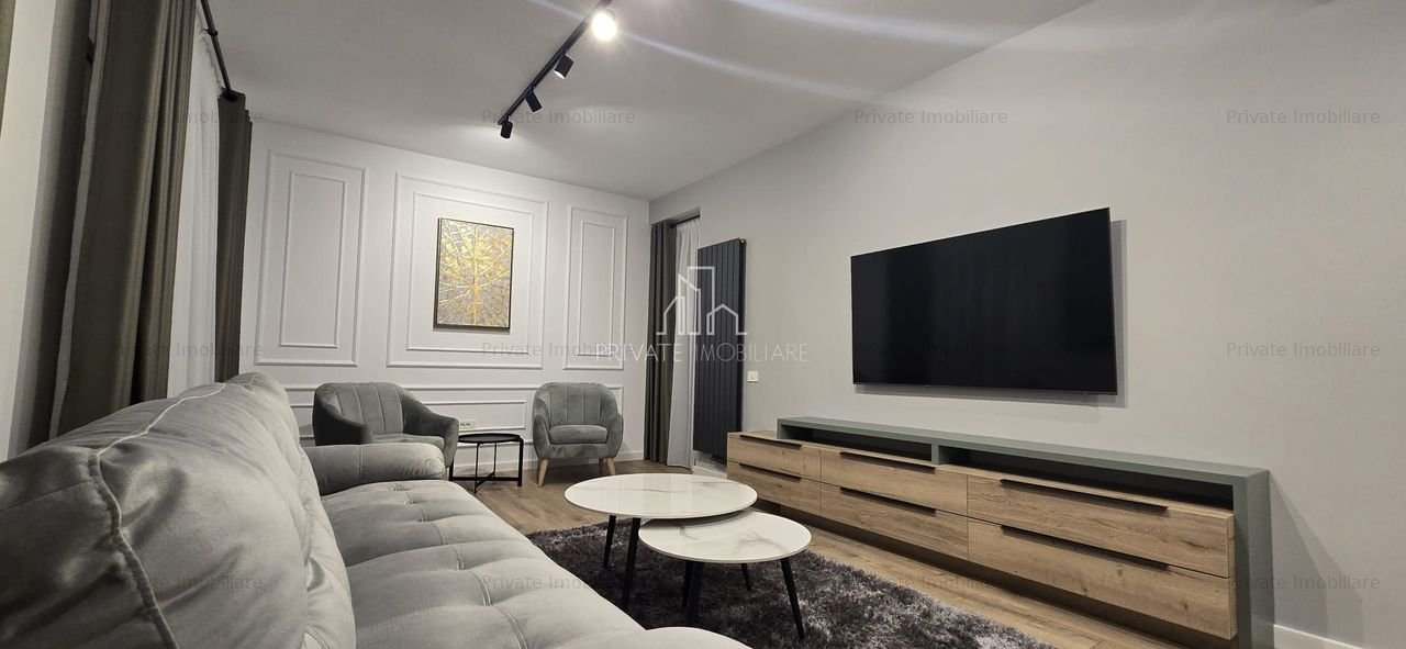Apartament LUX, NOU, 2 camere, 2 bai, 2 terase+Pacare subterana
