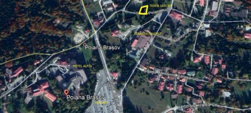 Teren superb cu priveliste deosebita Poiana Brasov central - imaginea 0 + 1