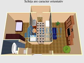 Apartament de închiriat 2 camere în Craiova, 1 Mai