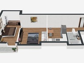 Penthouse de vânzare 2 camere în Timisoara, I. I. de la Brad