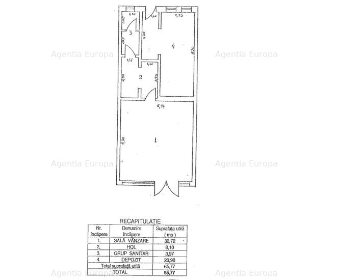 Spatiu comercial de inchiriat ultracentral Tulcea