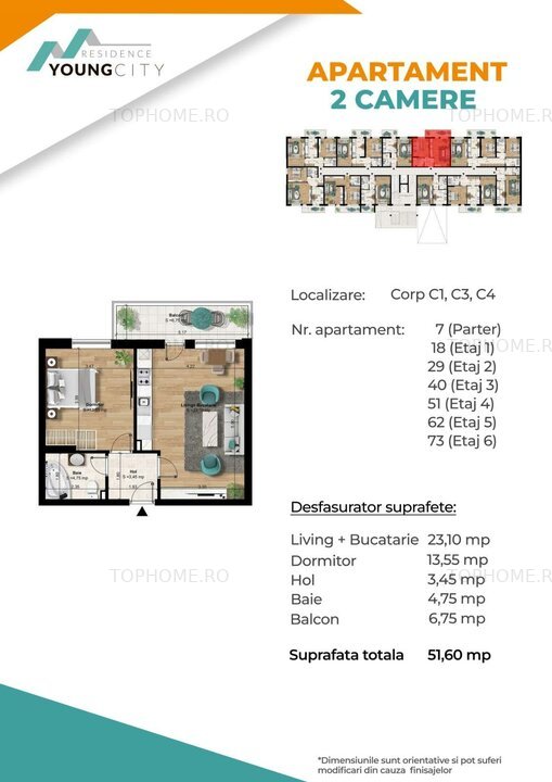 Apartament 2 camere spatios, bloc nou, metrou Berceni - 5 min.