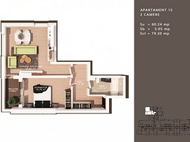 Apartament de vânzare 2 camere, în Bucureşti, zona Liviu Rebreanu