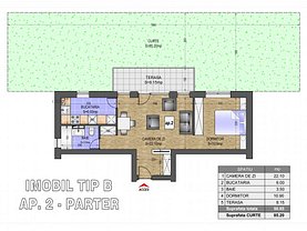 Apartament de vânzare 2 camere, în Popesti-Leordeni, zona Sud