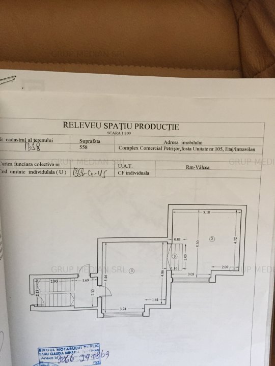 Spatiu comercial 50 mp,in complex comercial, la etaj