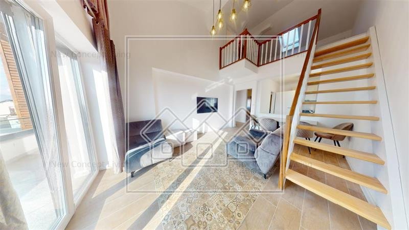 Penthouse la prima inchiriere, 131 mp utili, 5 camere, 3 bai, balcon