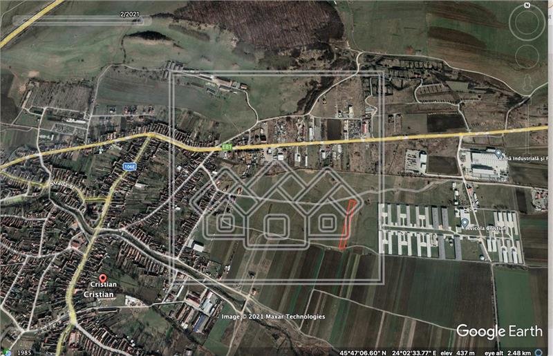 Teren de vanzare in Sibiu - Cristian - reper Avicola - 2900 mp - imaginea 1
