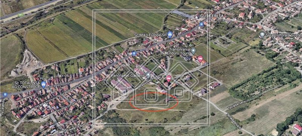 Teren de vanzare in Sibiu - Gusterita - 11 parcele(583-1116 mp/buc) - imaginea 0 + 1
