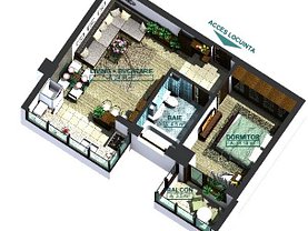 Apartament de vânzare 2 camere în Iasi, Baza 3