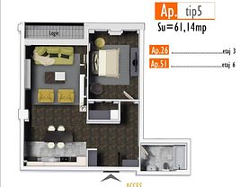 Apartament de vânzare 2 camere, în Cluj-Napoca, zona Mărăşti