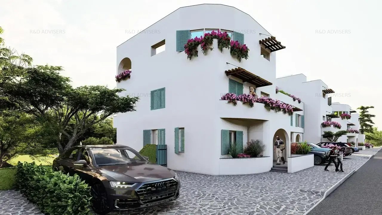Casa 4 Camere LUX 155 mp - Curte 250 MP Arhitectura Mediteraneana