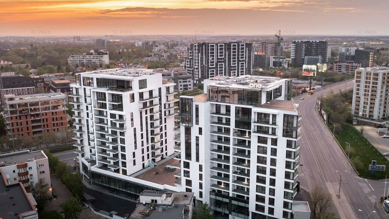 Apartament 4 camere etaj 7 One Herastrau Towers COMPLET MOBILAT/UTILAT LUX