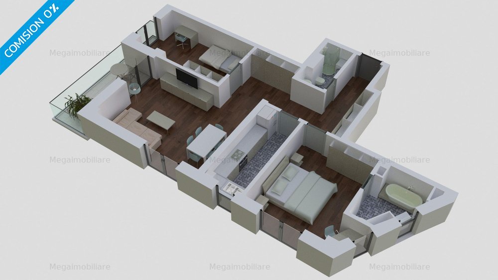 #Dezvoltator: Apartament 3 camere, zona Campus - Aviatorii Residence 3 - imaginea 9