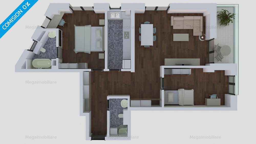 #Dezvoltator: Apartament 3 camere, zona Campus - Aviatorii Residence 3 - imaginea 11