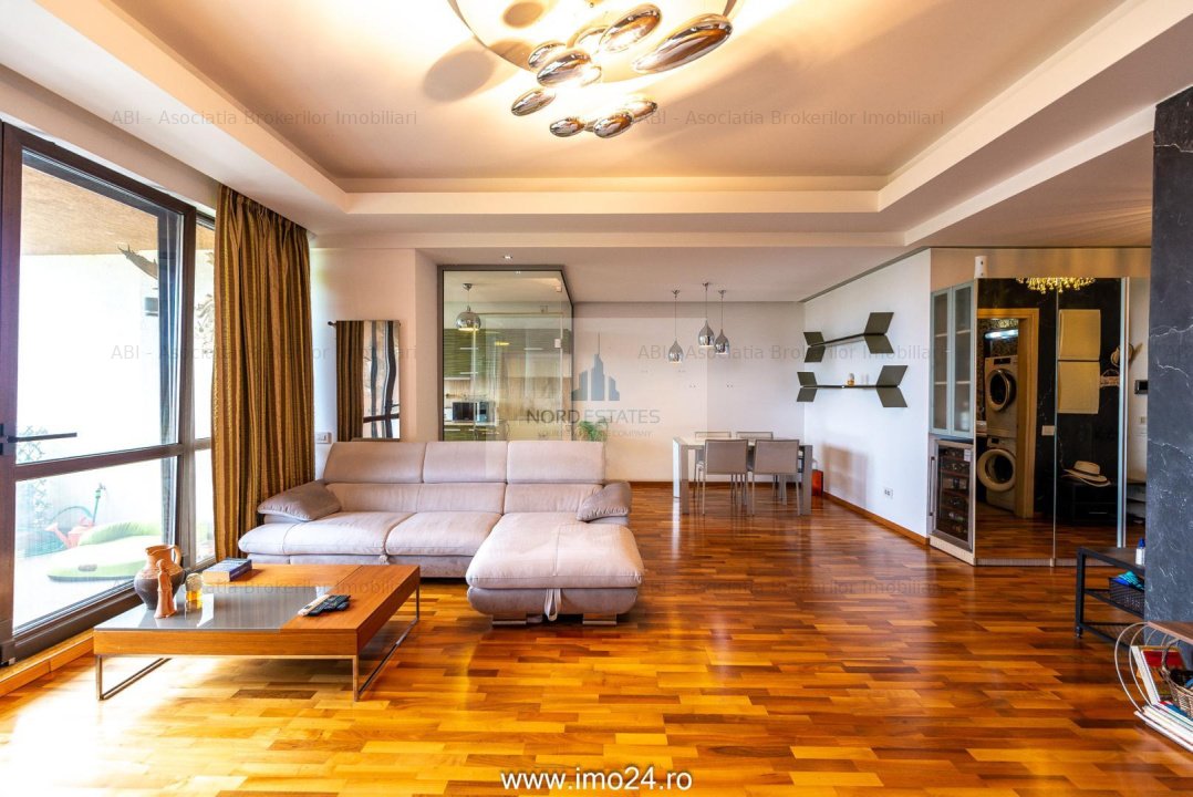Apartament de lux 4 Camere, 3 bai, fitness in Baneasa